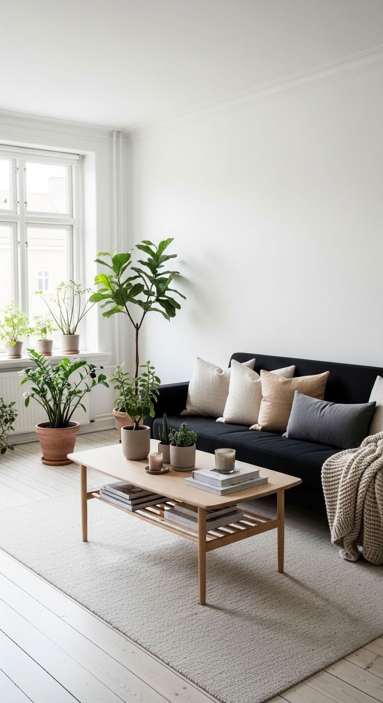 4. Scandinavian Contrast Chic