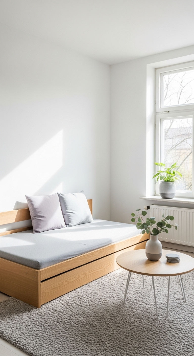 17. Scandinavian Sofa Bed Simplicity