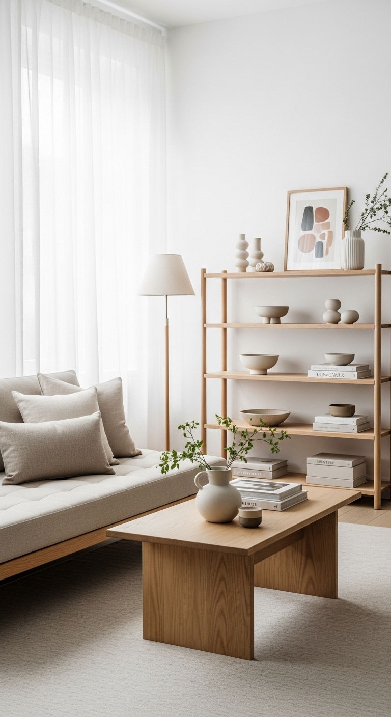 8. Scandinavian Soft Neutral Daybed