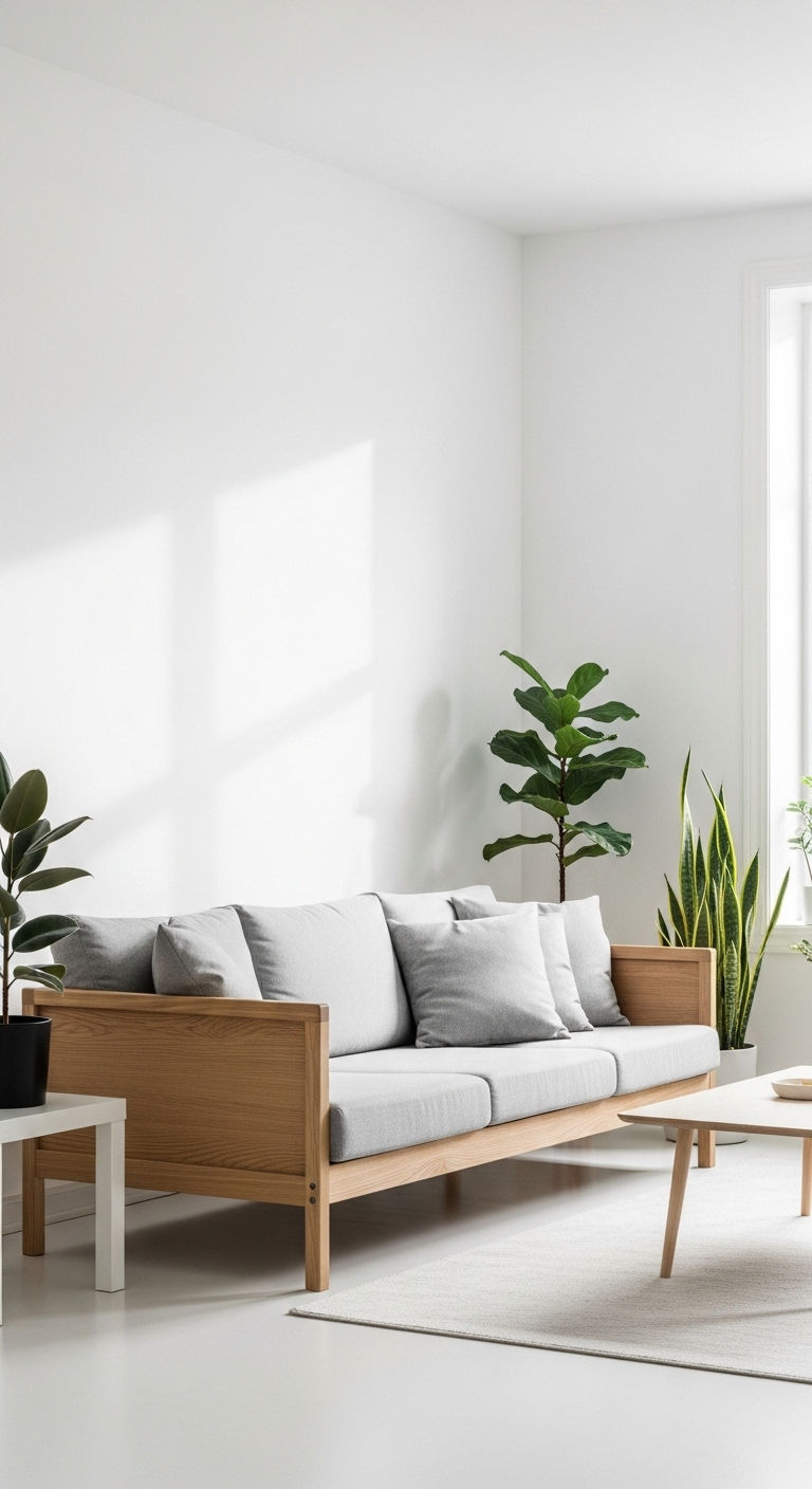 3. Scandinavian Wood Serenity