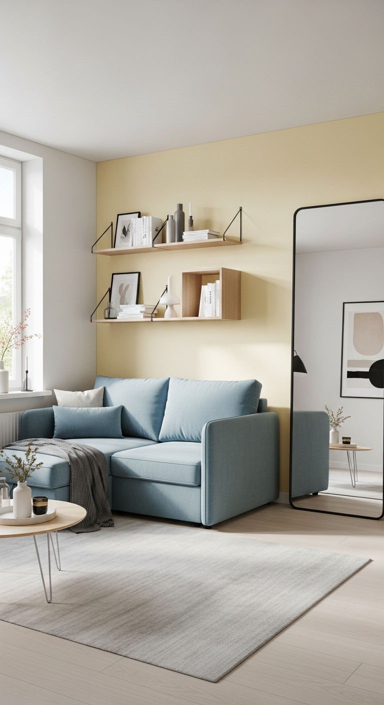 4. Small Apartment Space Saving Chaise Lounge
