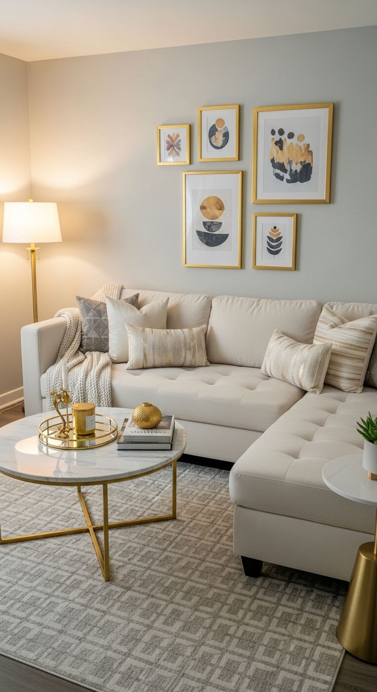 3. Small Space Luxury Lounge
