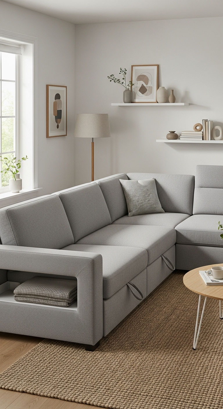 14. Smart Storage Sectional