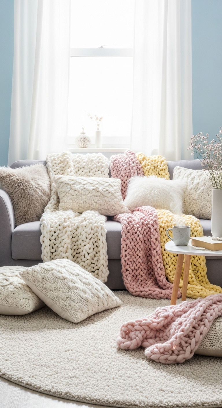 25 Blue Living Room Grey Sofa Ideas for a Cool, Balanced Space 5 5. Soft Pastel Comfort