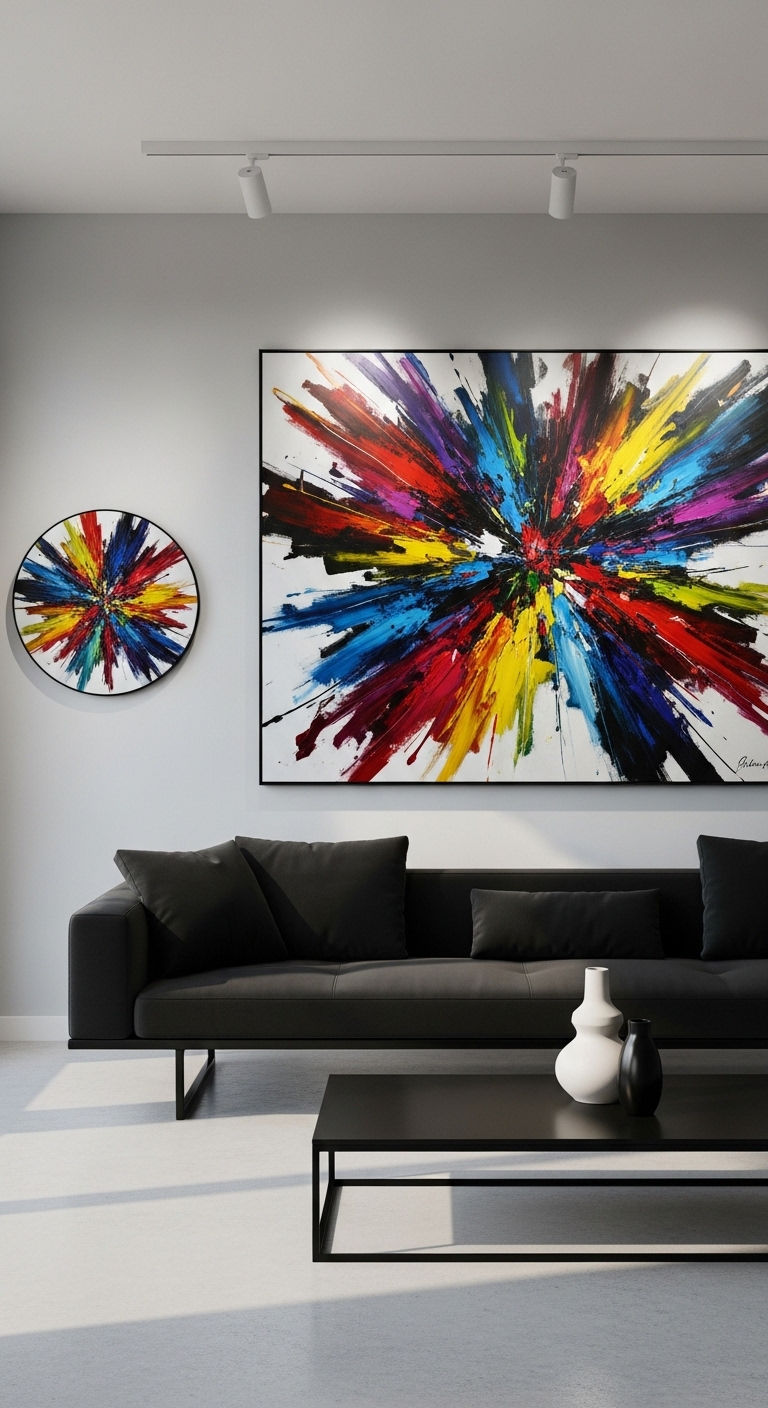 8. Statement Art Backdrop
