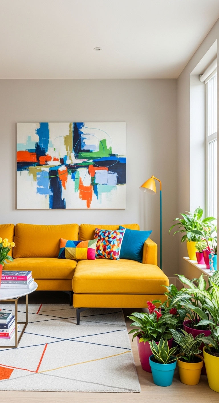 12. Statement Color Chaise Lounge Pop