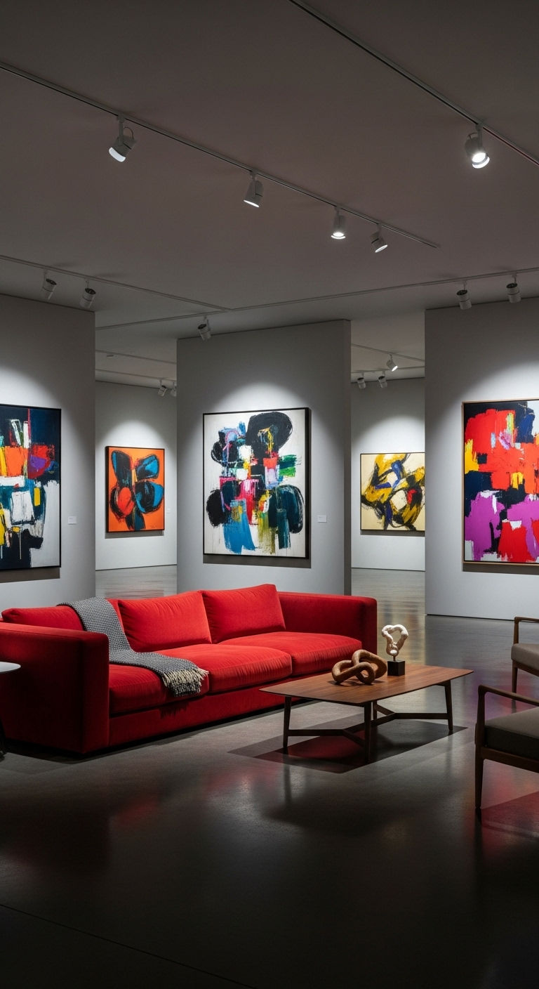 18. Statement Gallery Living Room