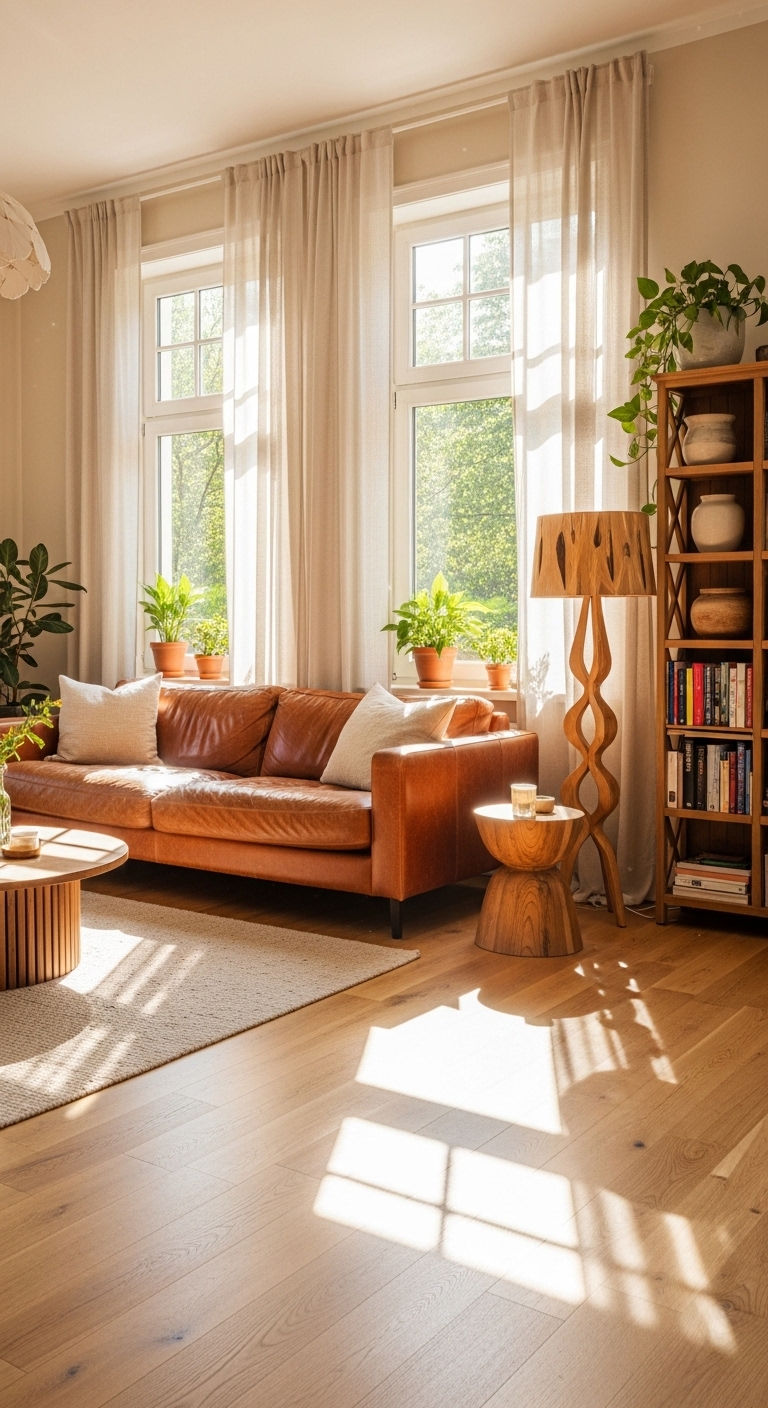 20. Sunlit Leather Comfort