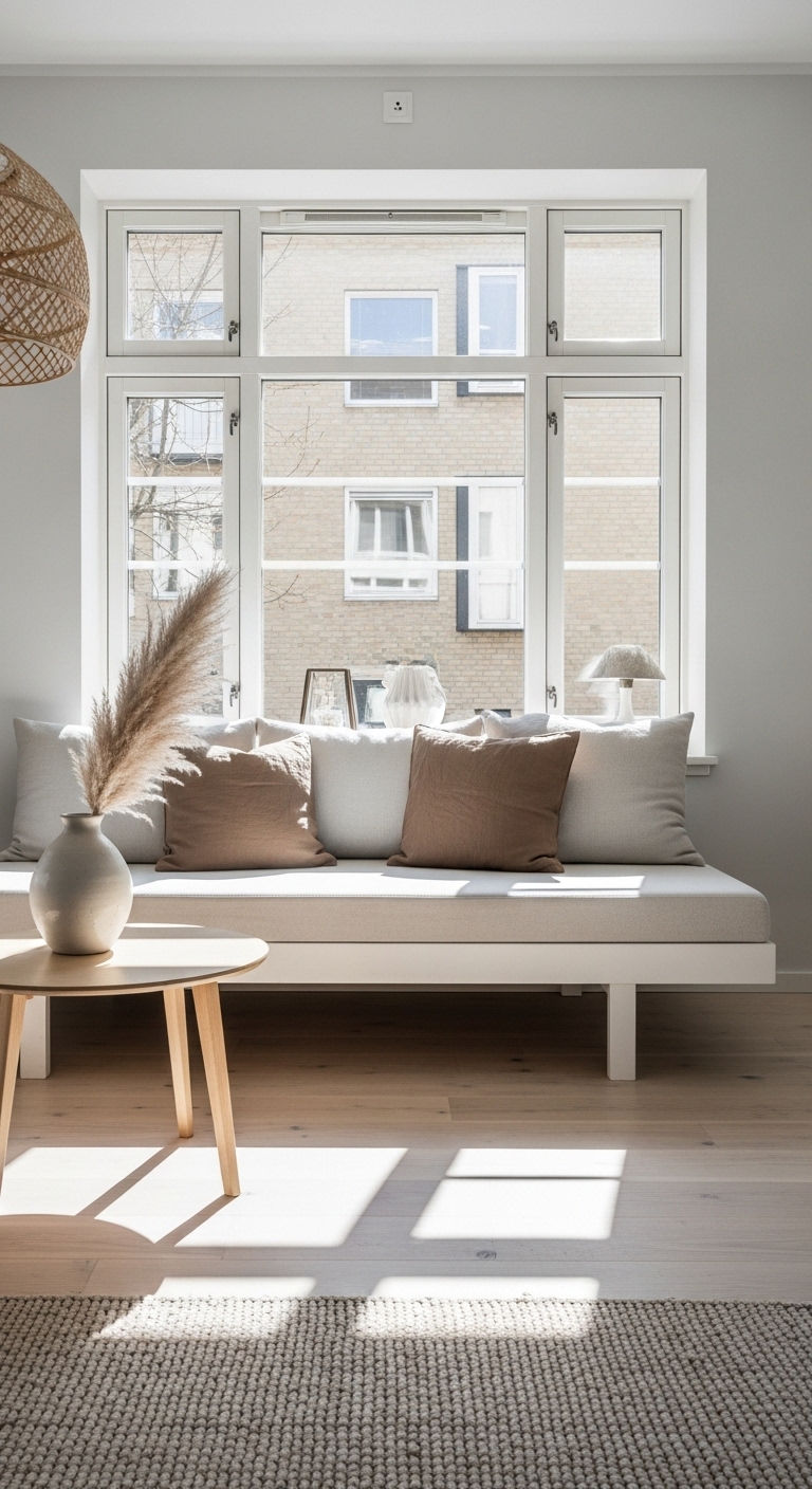 1. Sunlit Minimal Daybed Corner