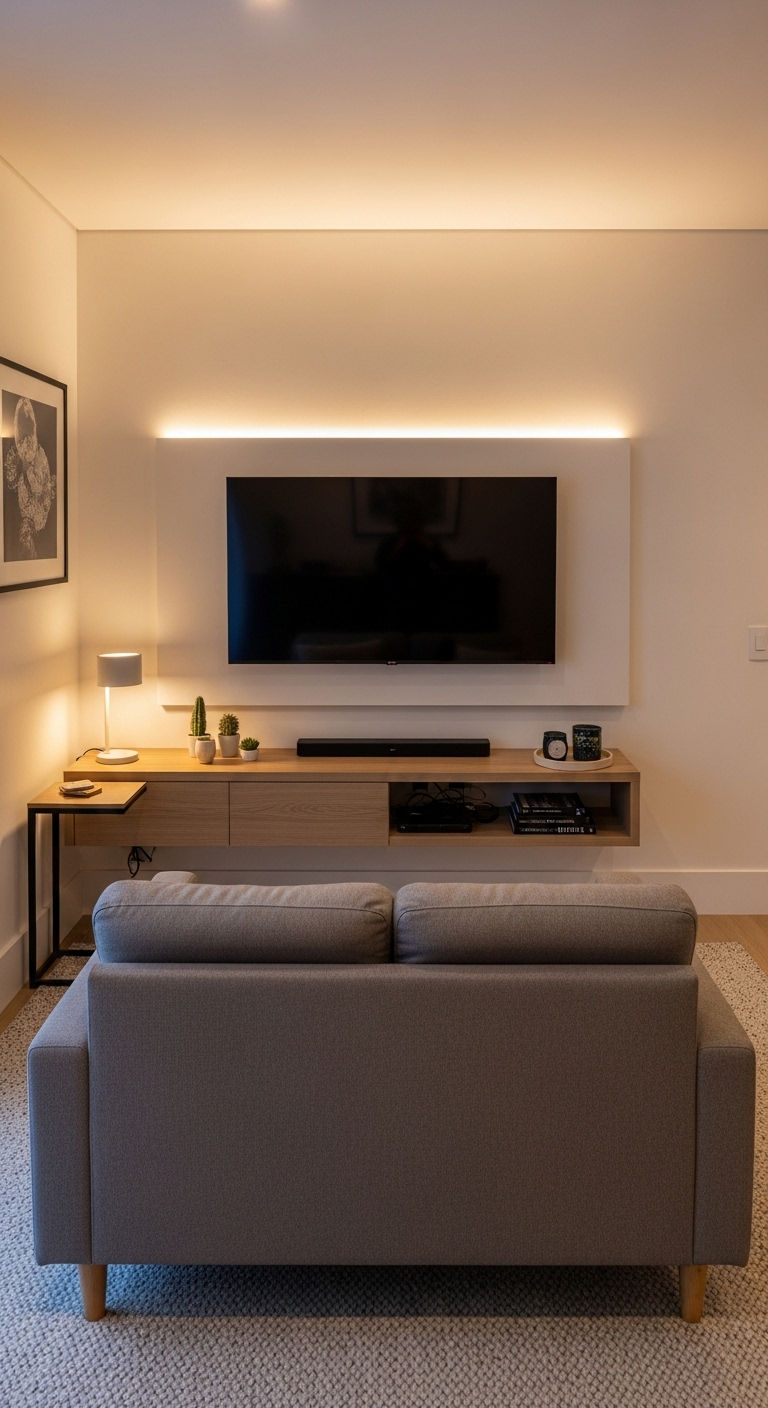 7. TV Facing Compact Design