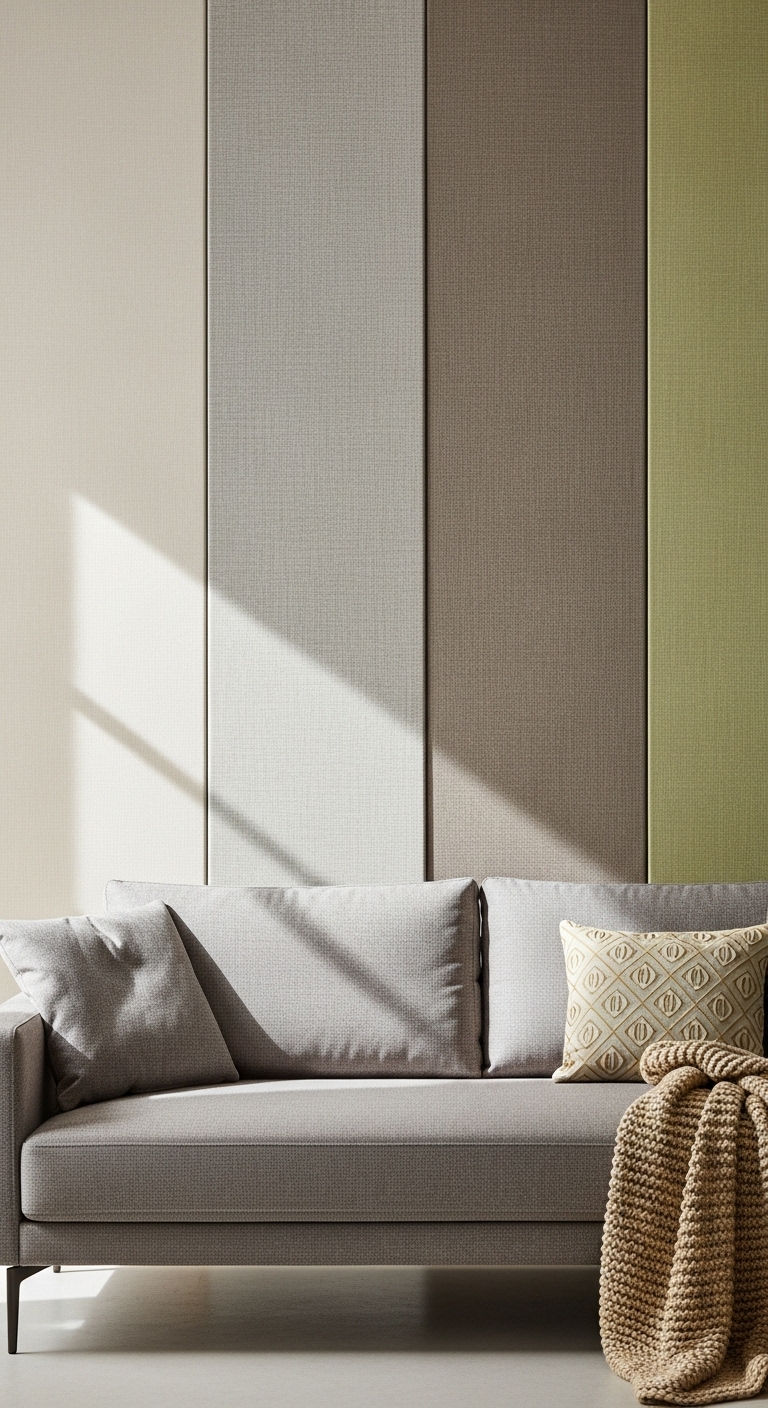 16. Textured Fabric Wall