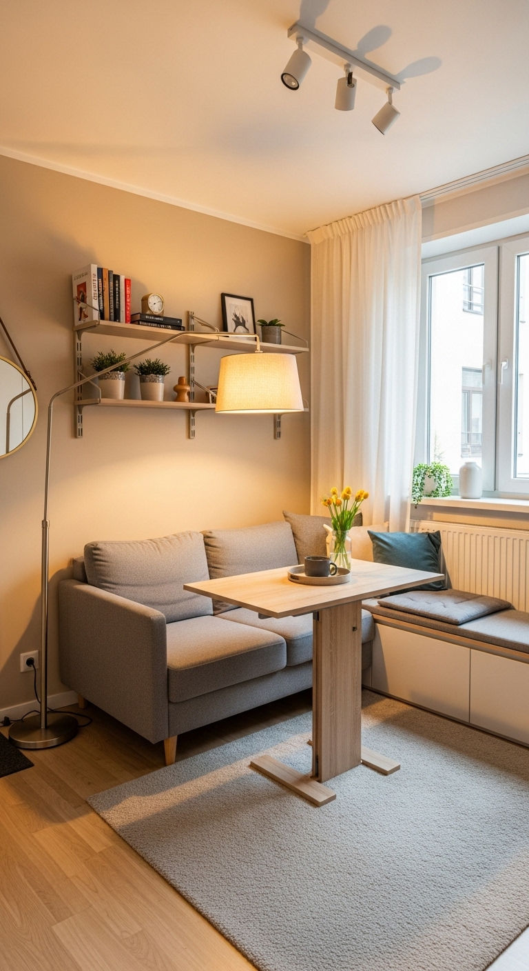 16. Tiny Apartment Comfort Zone