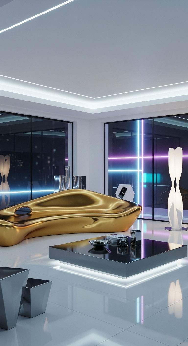 25. Ultra-Modern Gold Edge