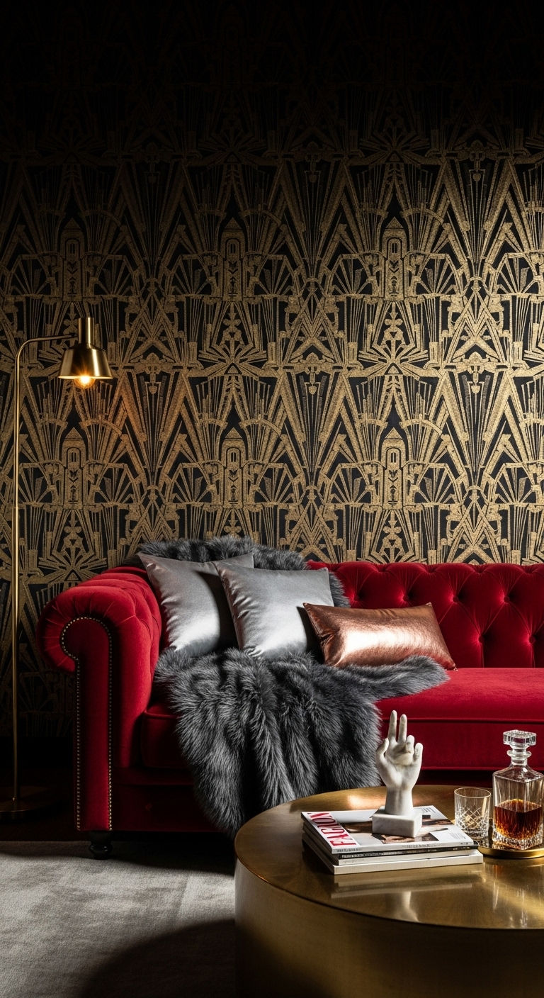 16. Velvet Statement Wall