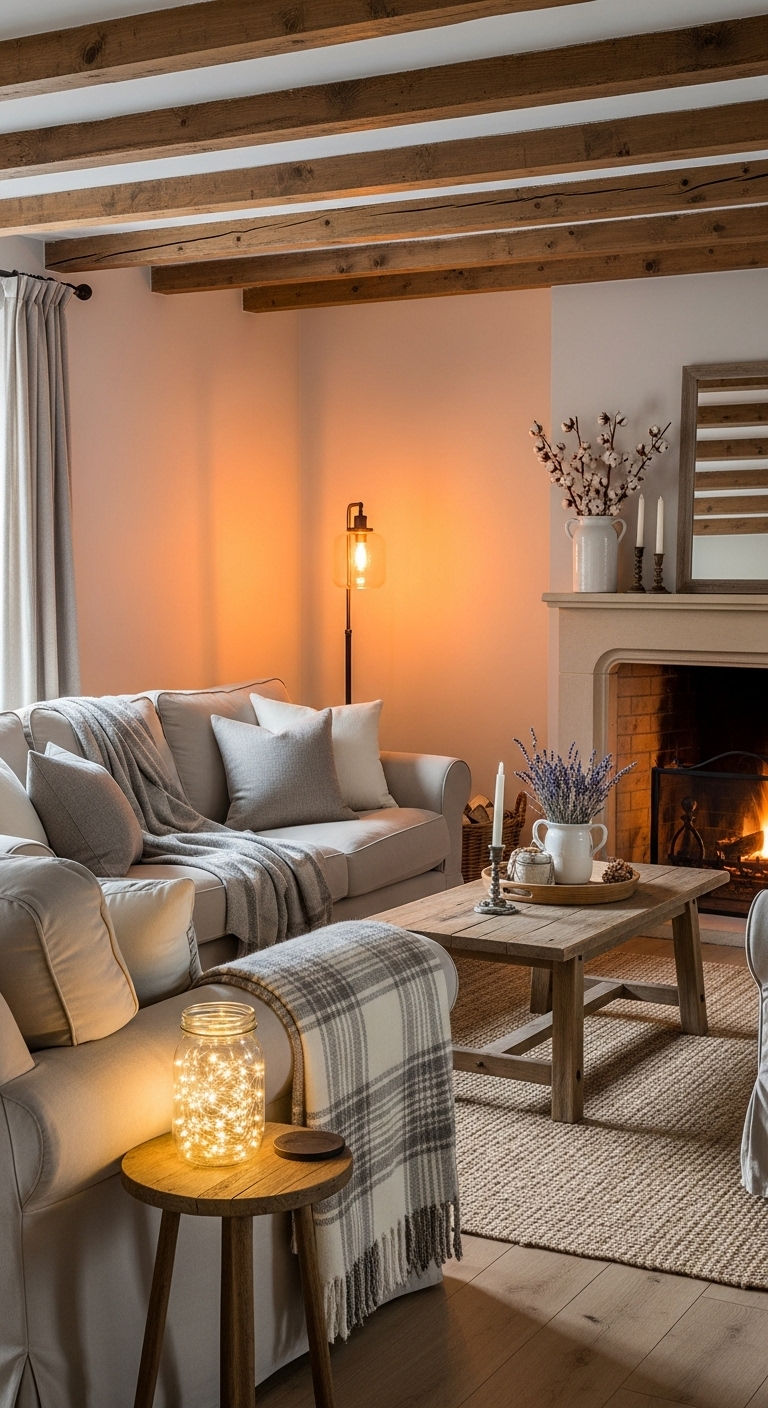 7. Warm Modern Farmhouse