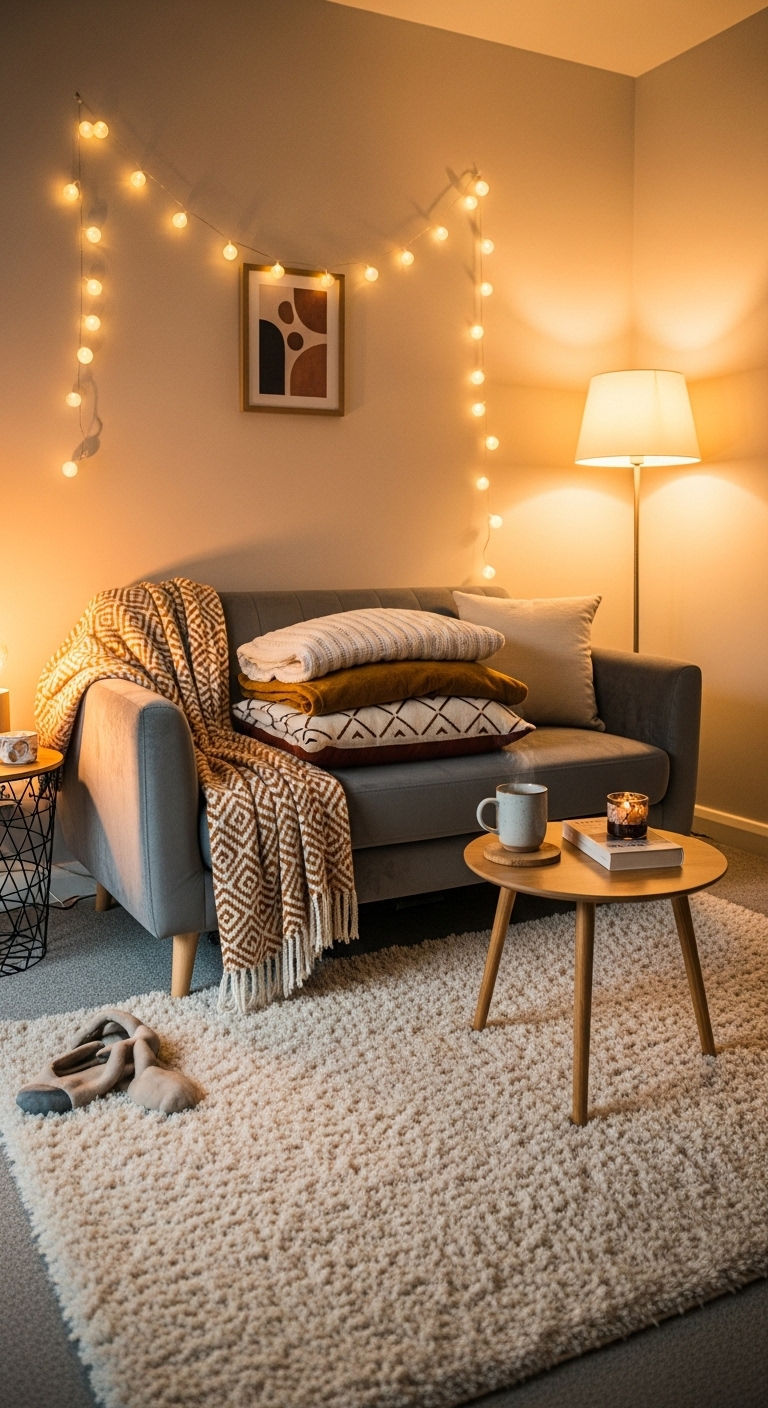 19 Cozy Recliner Sofa Living Room Ideas for Everyday Relaxation 6 5. Cozy Apartment Nook