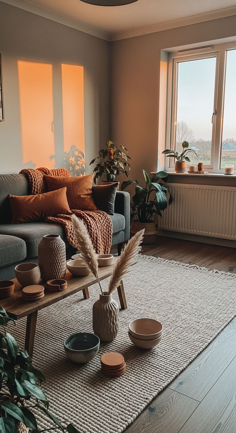 8. Grey Terracotta Warmth