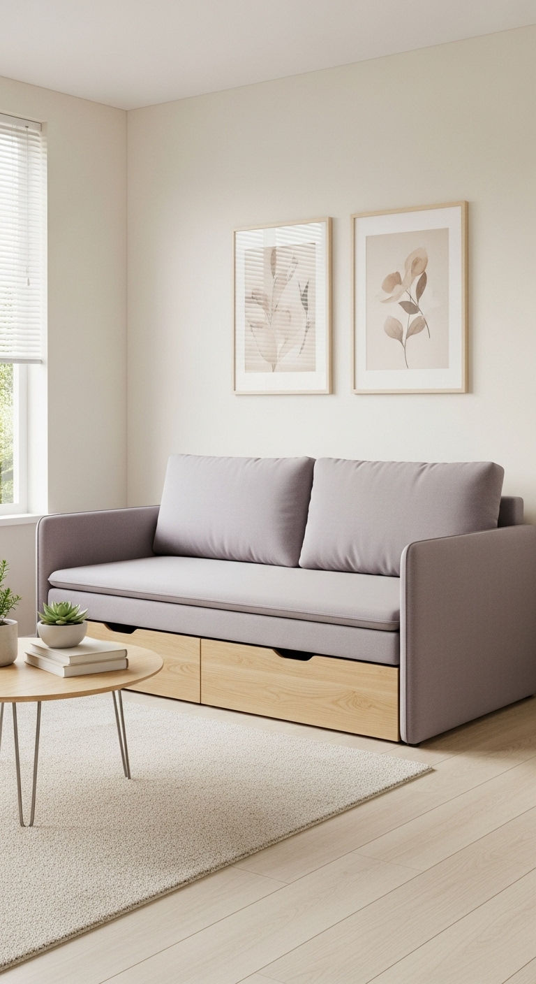 9. Smart Storage Sofa Bed
