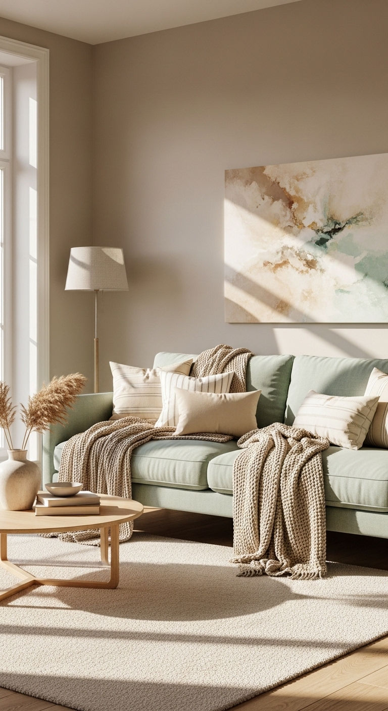 18 Small Living Room Sofa and Chair Layout Ideas for Better Flow 18 18. Soft Neutral Harmony