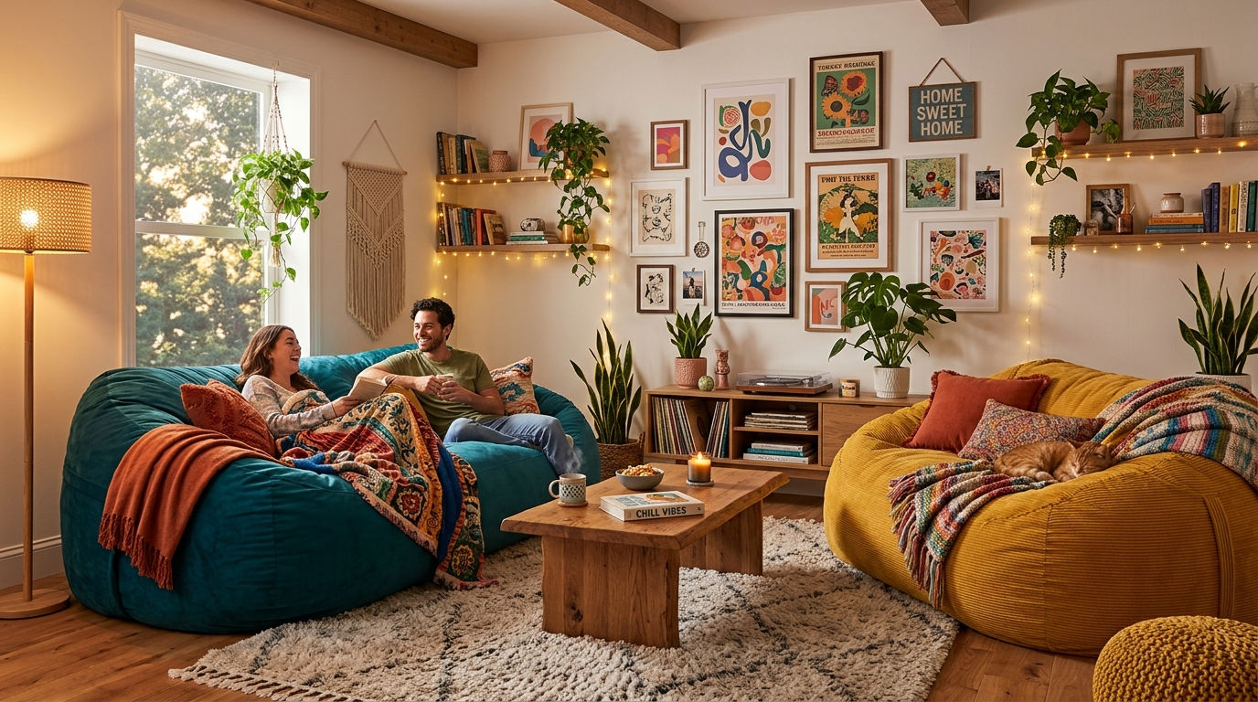 11 Bean Bag Sofa Living Room Ideas for a Fun Relaxed Space