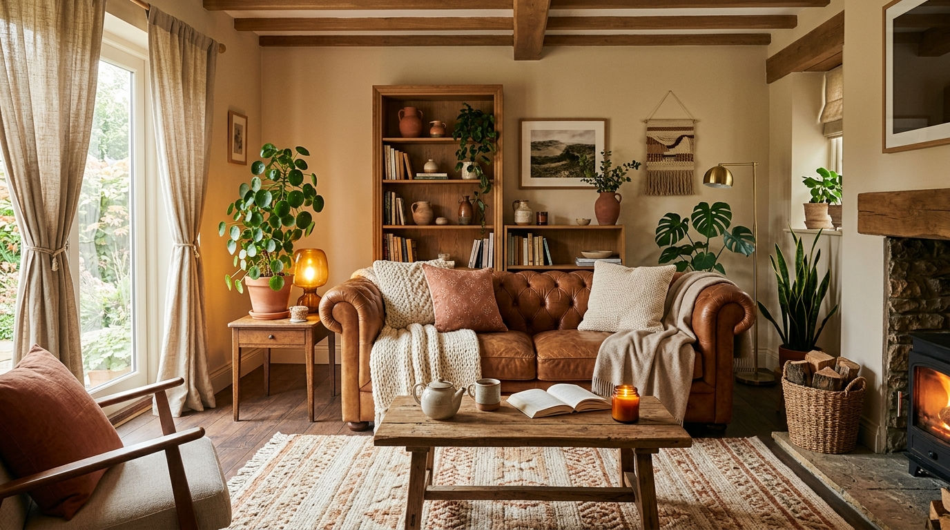 14 Caramel Leather Sofa Living Room Ideas for a Warm Inviting Space
