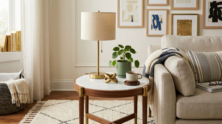 14 Sofa End Table Ideas to Complete Your Living Room Look 15 14 Sofa End Table Ideas to Complete Your Living Room Look