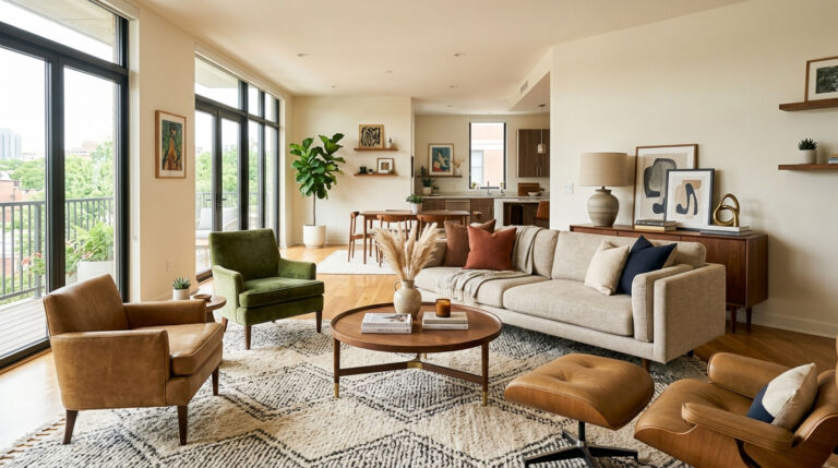 14 Sofa Not Against the Wall Living Room Ideas for a Dynamic Layout