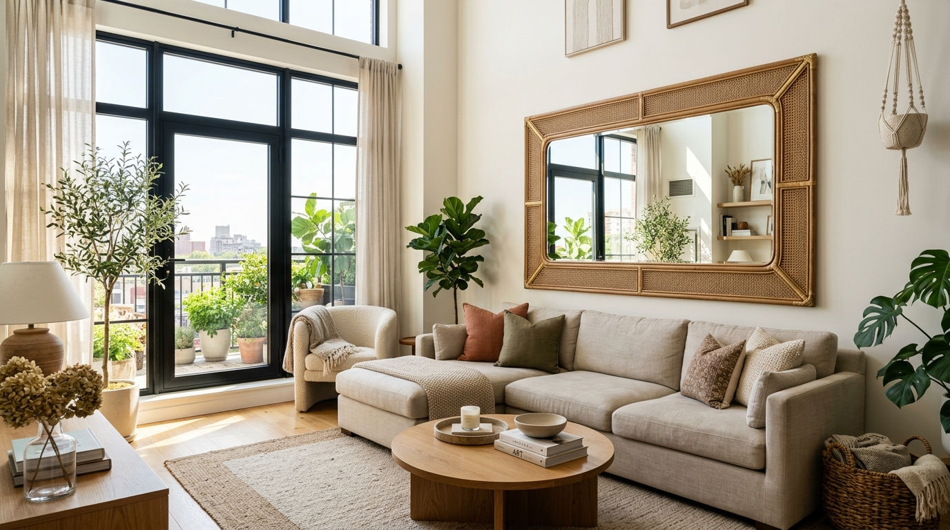 15 Mirror Above the Sofa Living Room Ideas That Open Up Any Space 1 15 Mirror Above the Sofa Living Room Ideas That Open Up Any Space