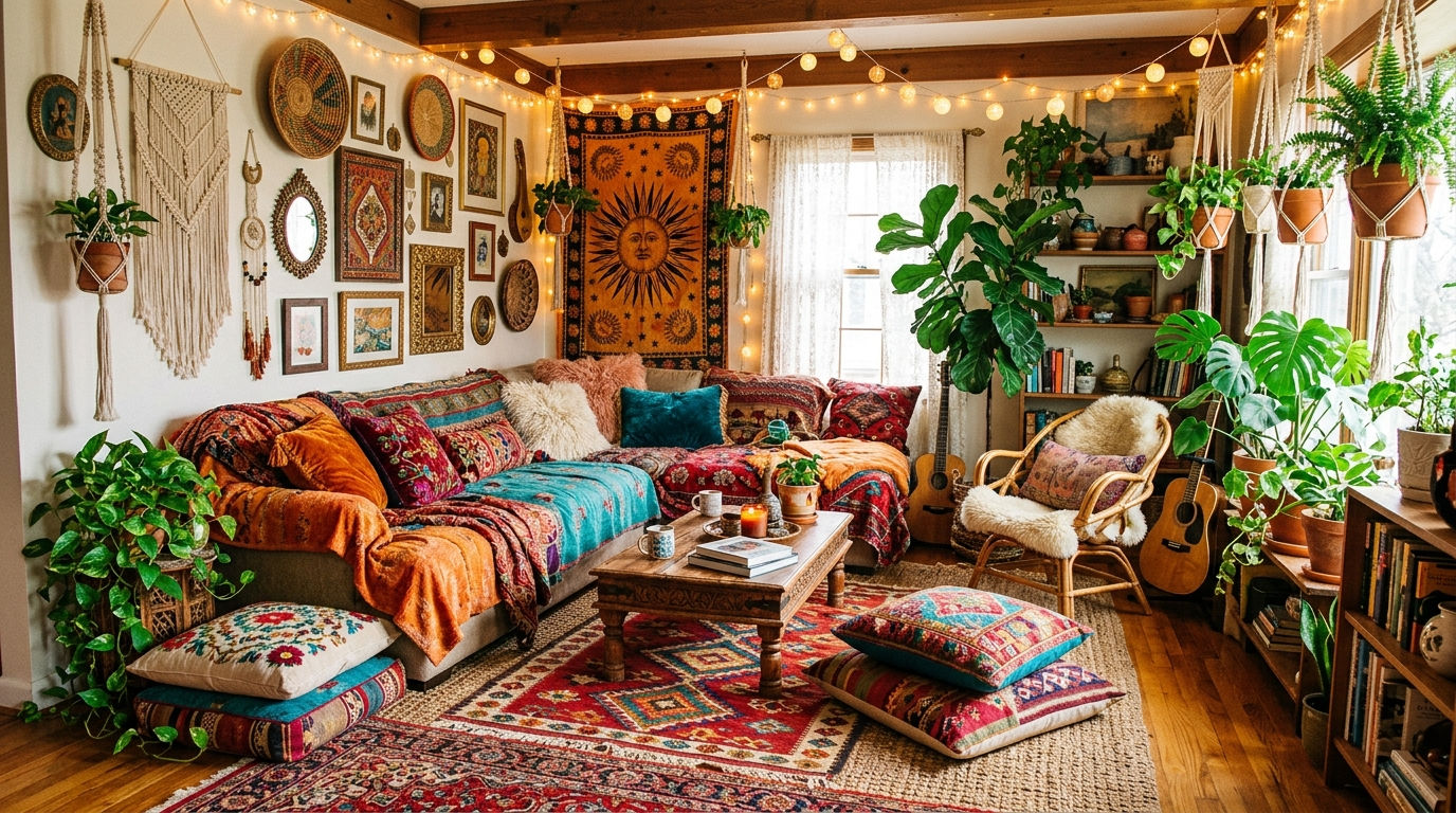 18 Boho Living Room Sofa Ideas for a Free Spirited Eclectic Space