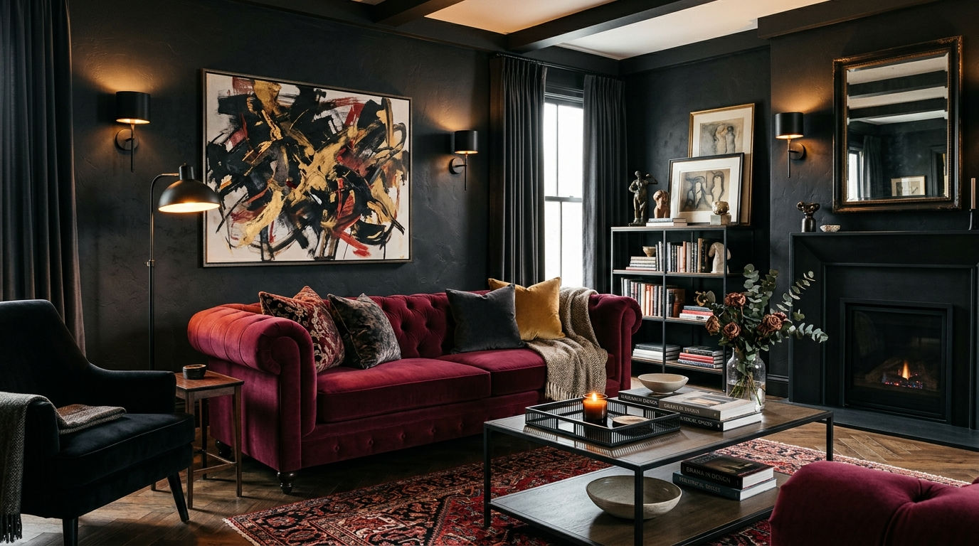 18 Dramatic Living Room with Red Sofa Ideas That Make a Statement