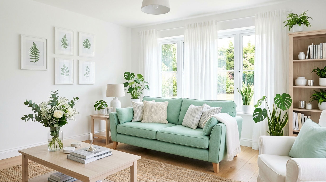 18 Mint Sofa Living Room Ideas for a Light Airy Space