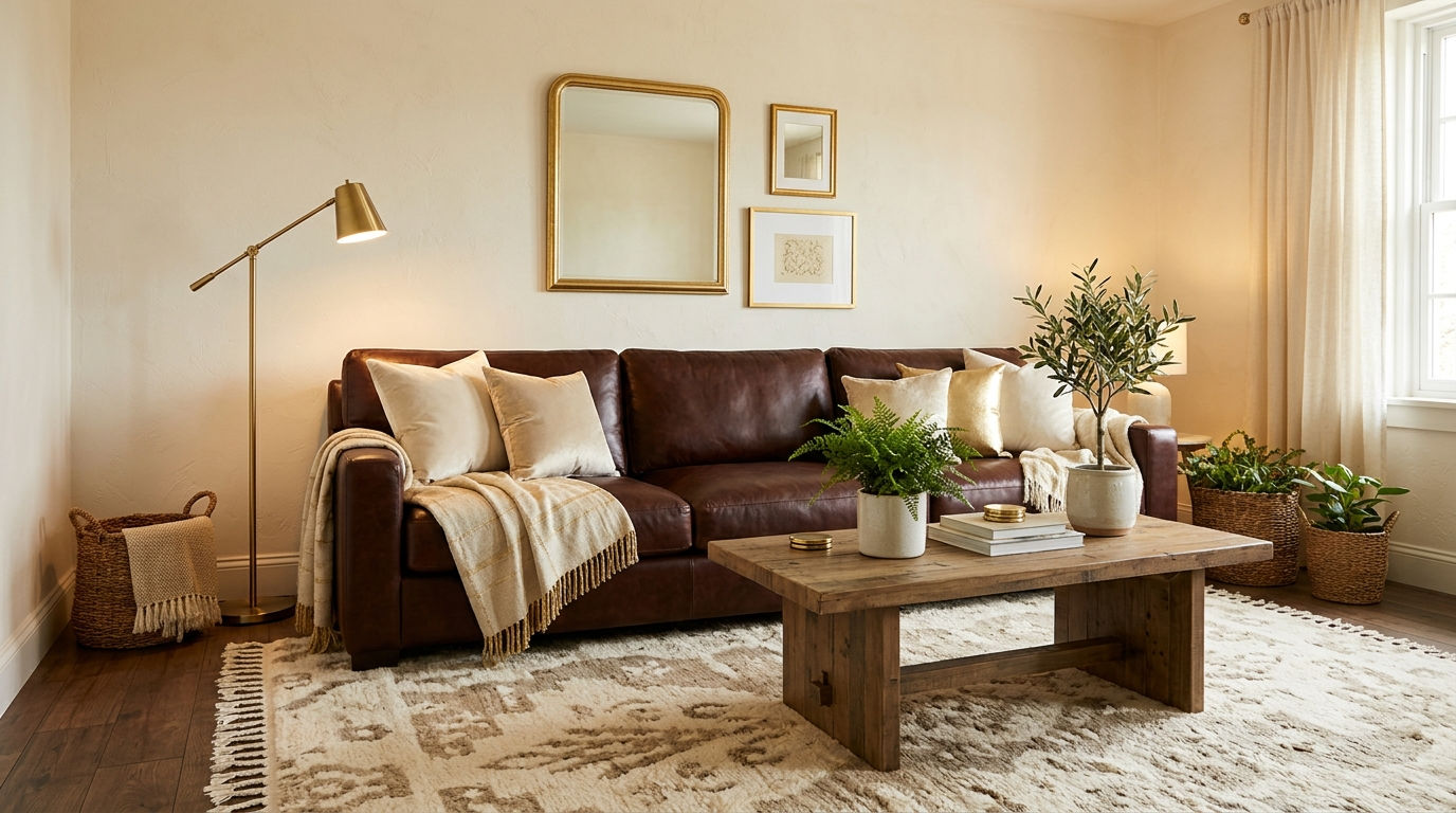 20 Brown Sofa Living Room Ideas With Perfect Color Combinations