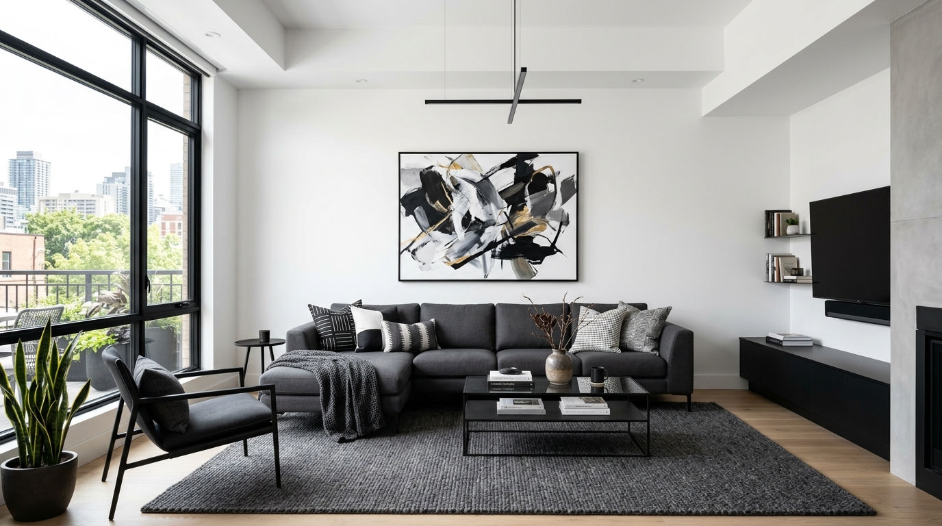 20 Charcoal Sofa Living Room Decor Ideas That Look Modern