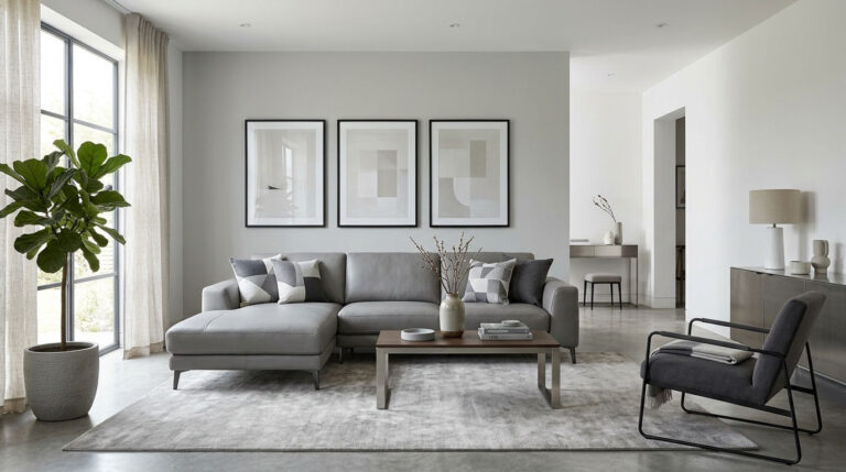 20 Gray Leather Sofa Living Room Decor Ideas for a Neutral Look 6 20 Gray Leather Sofa Living Room Decor Ideas for a Neutral Look