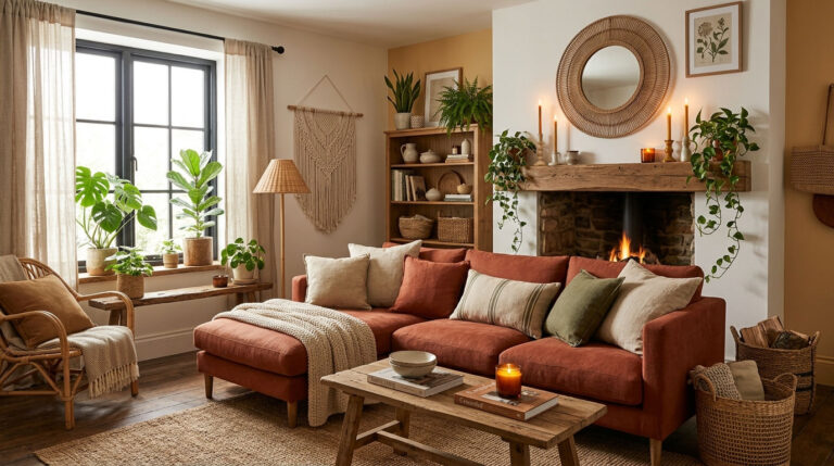 22 Terracotta Sofa Living Room Ideas for Warm Earthy Vibes