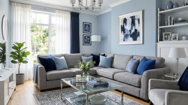 25 Blue Living Room Grey Sofa Ideas for a Cool, Balanced Space 4 25 Blue Living Room Grey Sofa Ideas for a Cool, Balanced Space