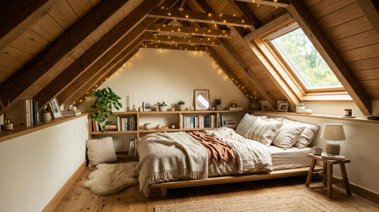 How to Decorate an Attic Bedroom with Slanted Ceiling and Low Walls (Complete Guide)