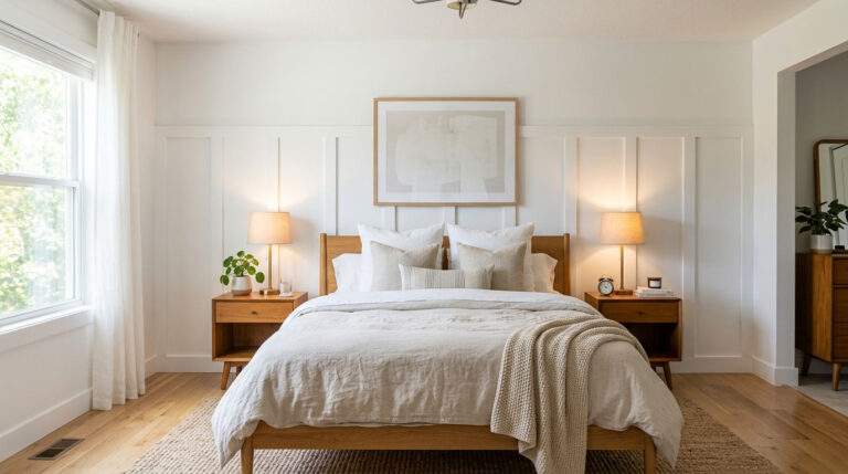 How to Do a Board and Batten Accent Wall in a Bedroom (Complete DIY Guide)