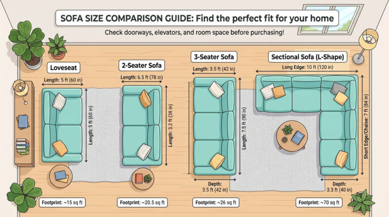 Sofa Sizes Explained: A Simple Guide to Finding the Perfect Fit for Any Room