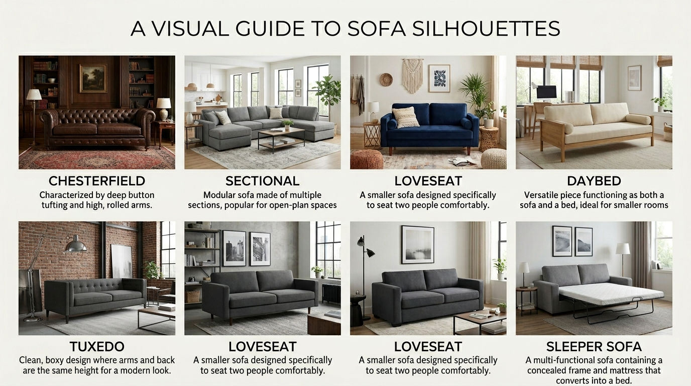 What Are the Different Types of Sofas? A Beginner's Overview 1 What Are the Different Types of Sofas A Beginners Overview